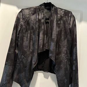 Black Guess Textured Jacket - Size XS